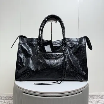 188111 Pleated Leather New Motorcycle Bag Women s Crossbody Bag Replica Balenciaga womens bags