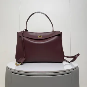 188007 oil wax leather large silhouette bag women s crossbody bag Replica Balenciaga womens bags