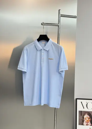 丝光珠地棉战马刺绣Polo 高仿巴宝莉T恤/POLO衫