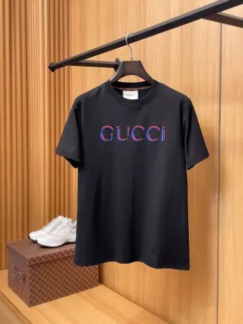 New Short Sleeve Round Neck T-Shirt Men s T-Shirt Replica Gucci Tshirts and Polos