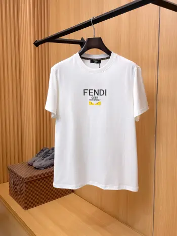 New Short Sleeve Round Neck T-Shirt Men s T-Shirt Replica Fendi Tshirts and Polos