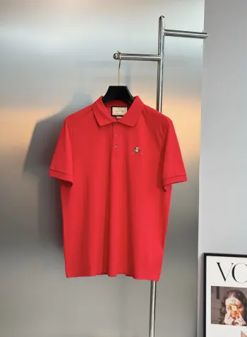 丝光珠地棉战马刺绣Polo 高仿古奇T恤/POLO衫