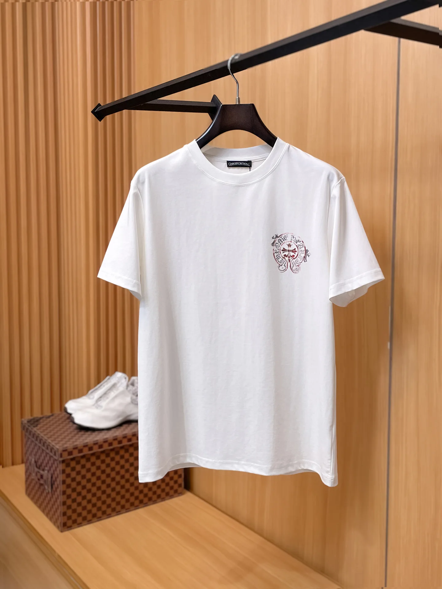 Chrome Heart New Short Sleeve Round Neck T-Shirt Men s T-Shirt