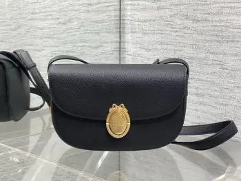 小牛皮法式椭圆镜包 女士斜挎包高仿迪奥女包