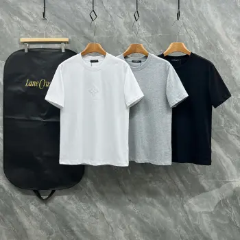Latest couple short-sleeve T-shirts Replica Louis Vuitton Tshirts and Polos