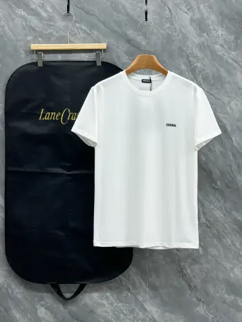 Latest unisex casual round neck short sleeve T-shirt Replica Zegna Tshirts and Polos