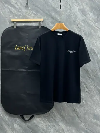 Latest unisex casual round neck short sleeve T-shirt Replica Dior Tshirts and Polos