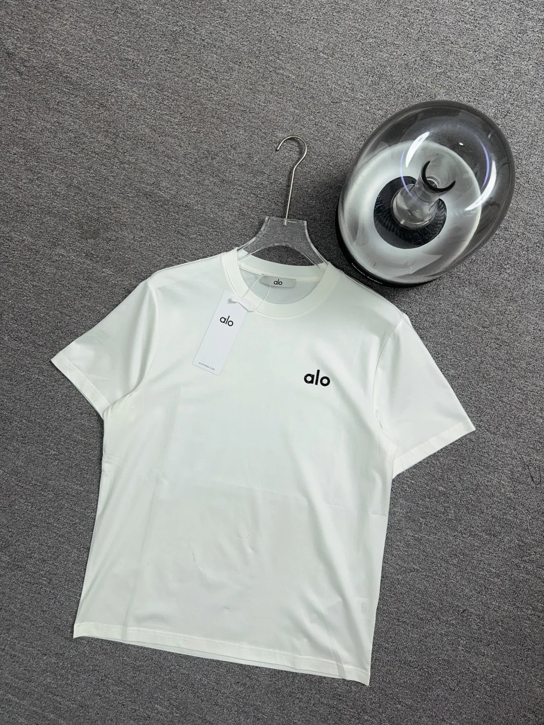 alo Simple Round Neck New Short Sleeve T-shirt alo Simple Round Neck New Short Sleeve T-shirt