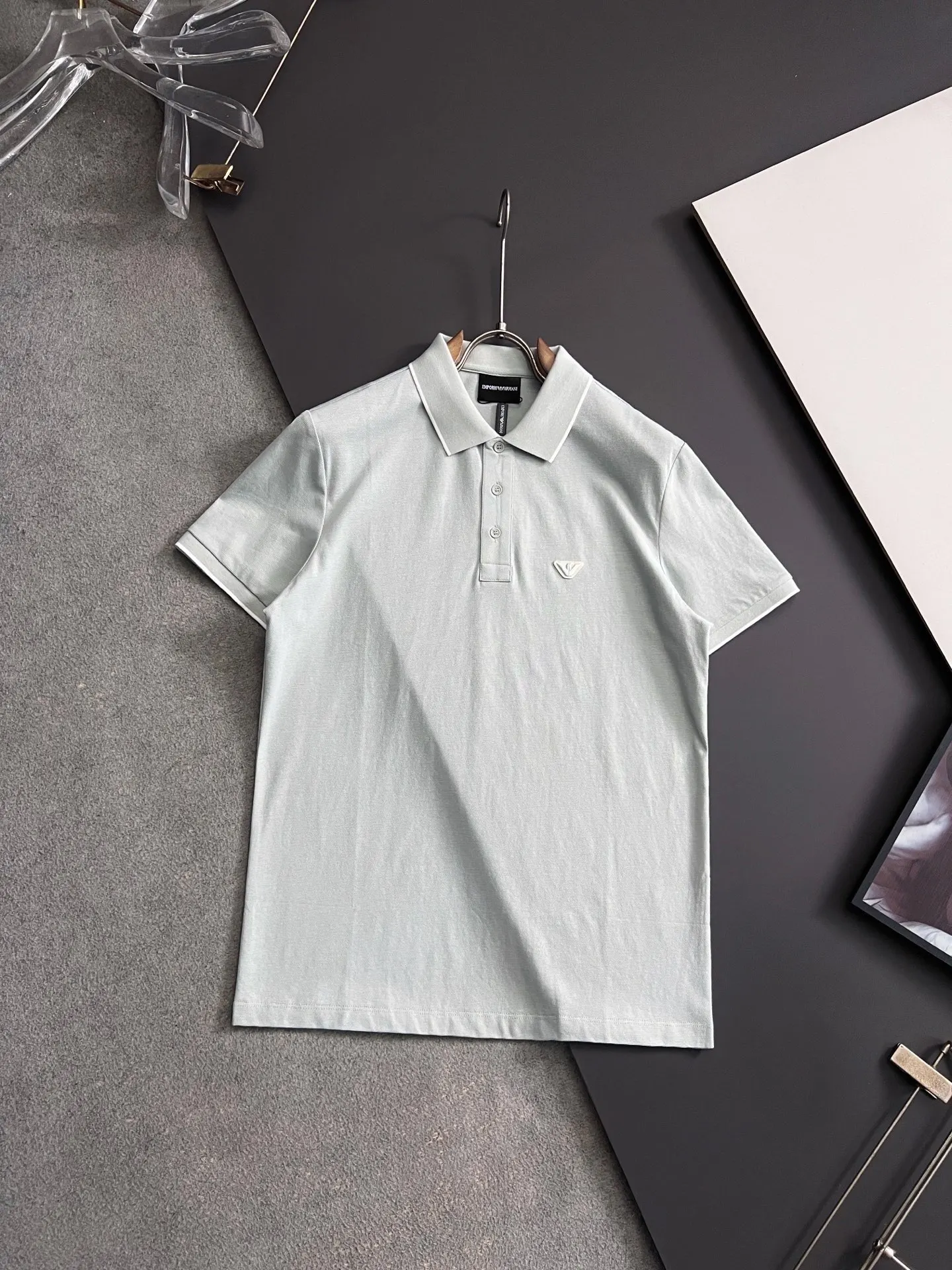 Armani Spring and summer new men s short-sleeve Polo shirt Armani Spring and summer new men s short-sleeve Polo shirt