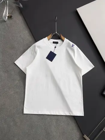 European and American drop shoulder loose series short sleeves Replica Louis Vuitton Tshirts and Polos