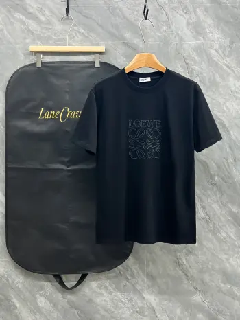 Latest unisex casual round neck short sleeve T-shirt Replica Loewe Tshirts and Polos