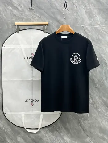 Latest unisex casual round neck short sleeve T-shirt Replica Moncler Tshirts and Polos