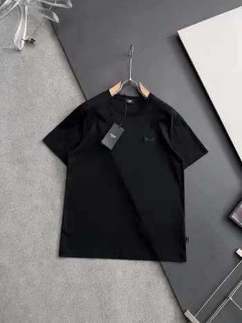 Double-strand mercerized imported milk silk T-shirt Replica Fendi Tshirts and Polos