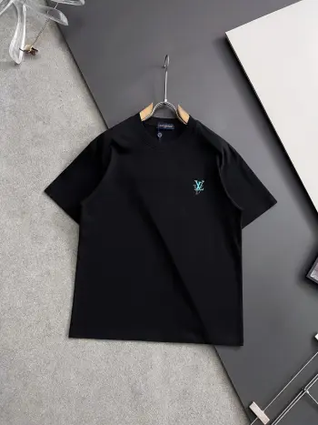 European and American drop shoulder loose series short sleeves Replica Louis Vuitton Tshirts and Polos