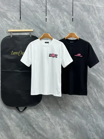 Latest short-sleeve round-neck T-shirt Replica Balenciaga Tshirts and Polos