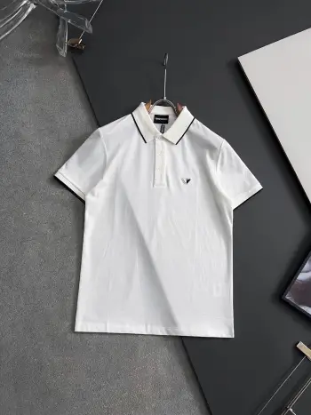 Spring and summer new men s short-sleeve Polo shirt Replica Armani Tshirts and Polos