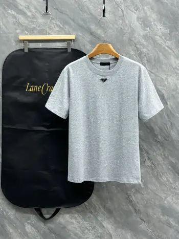 Latest short-sleeve round-neck T-shirt Replica Prada Tshirts and Polos