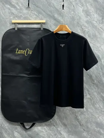 Latest short-sleeve round-neck T-shirt Replica Prada Tshirts and Polos
