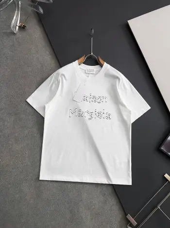 Double-strand mercerized imported milk silk T-shirt Replica Maison Margiela Tshirts and Polos