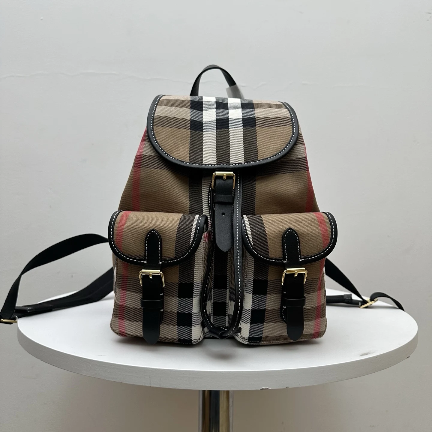 Burberry Plaid Cotton Backpack Burberry Plaid Cotton Backpack