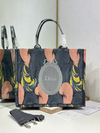 1286 Large Feather Mirror with Shoulder Strap Shopping Bag Women s Shoulder Bag Replica Dior womens bags