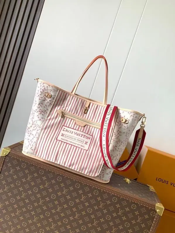 Louis Vuitton M11948 Canvas and Striped Fabric Handbag Women s Shoulder Bag Louis Vuitton M11948 Canvas and Striped Fabric Handbag Women s Shoulder Bag