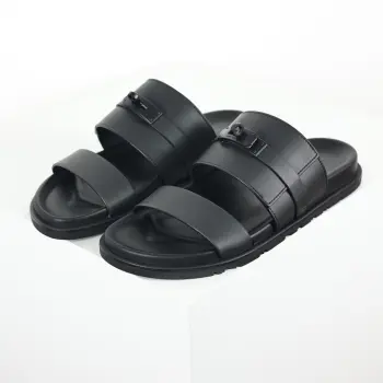 Cross-woven strap flip-flops men s sandals Replica Hermes Mens Sandals and Slides