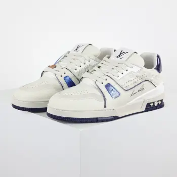 Imported plain grain calfskin sports shoes, couple s sports shoes. Replica Louis Vuitton Mens Sneakers
