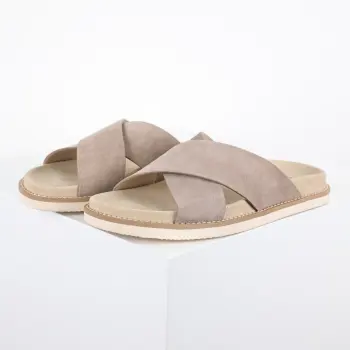 Suede Leather Slide Sandals for Men Replica Brunello Cucinelli Mens Sandals and Slides
