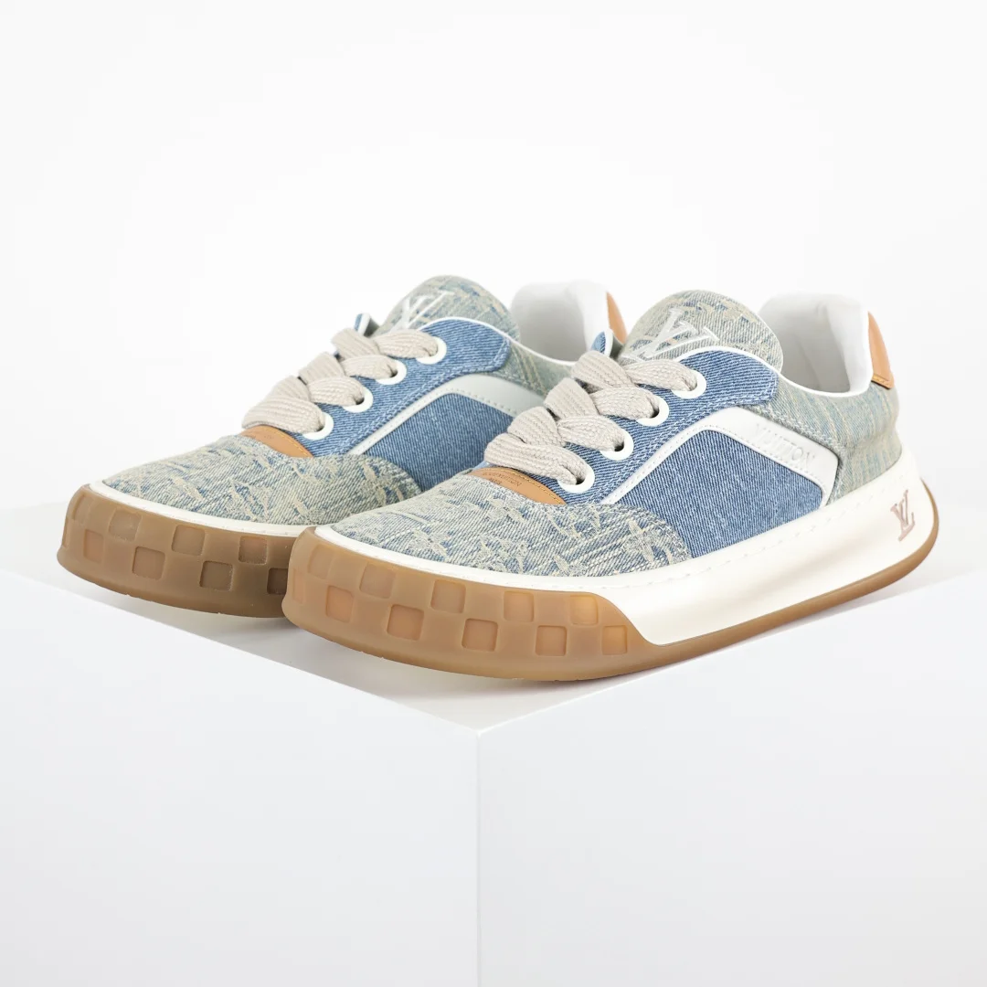 Louis Vuitton Suede Biscuit Shoes Couple Casual Shoes Louis Vuitton Suede Biscuit Shoes Couple Casual Shoes